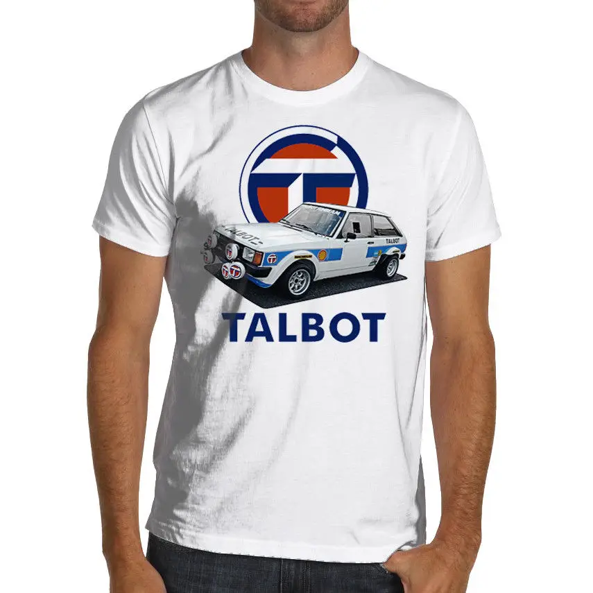 Yaz Tarzı Erkekler Tee Gömlek Talbot Ralli Araba T-Shirt Racings Rac Grup B Özel Yetişkin Genç Unisex Dijital Baskı Klasik