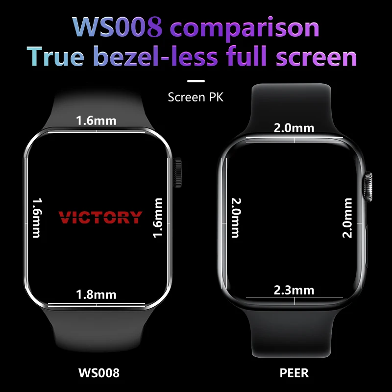 Yeni 2.0 İnç akıllı saat Erkekler NFC bluetooth Çağrı Kalp Hızı Smartwatch Kadın Spor Kablosuz Şarj Müzik Çalma Orijinal Saatler 1