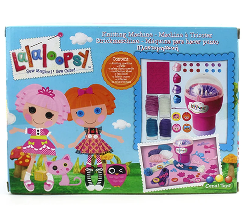 Yeni Mini Lalaloopsy Bebek Örgü Makinesi Şekil oyuncak seti Çocuk Oyuncakları Bebek Kız Çocuk Doğum Günü Yılbaşı Hediyeleri