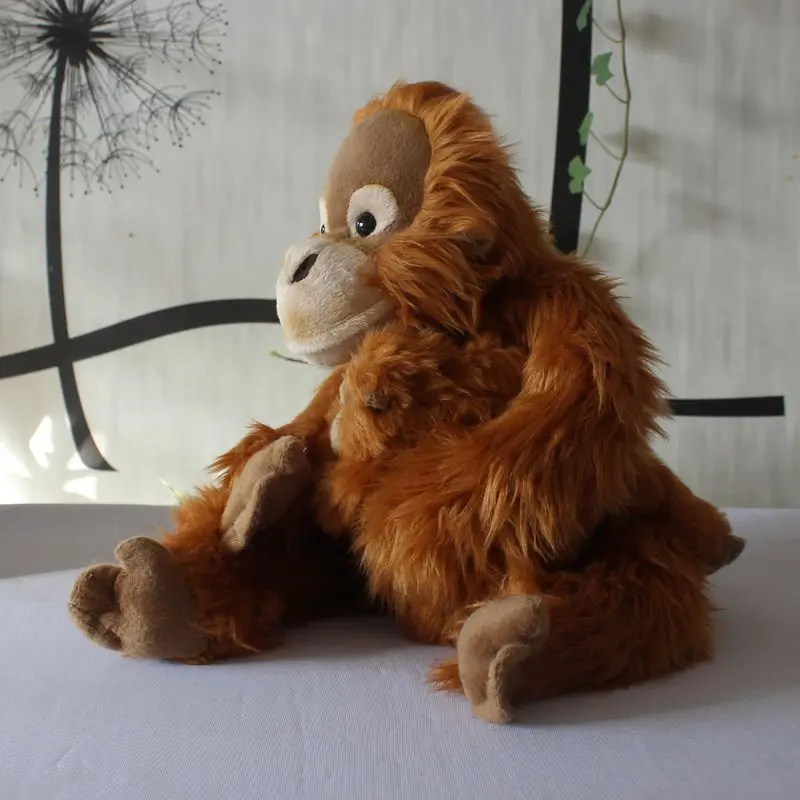 yeni peluş orangutanlar oyuncak yüksek kalite kahverengi orangutanlar bebek ile bir bebek hediye yaklaşık 28 cm 2