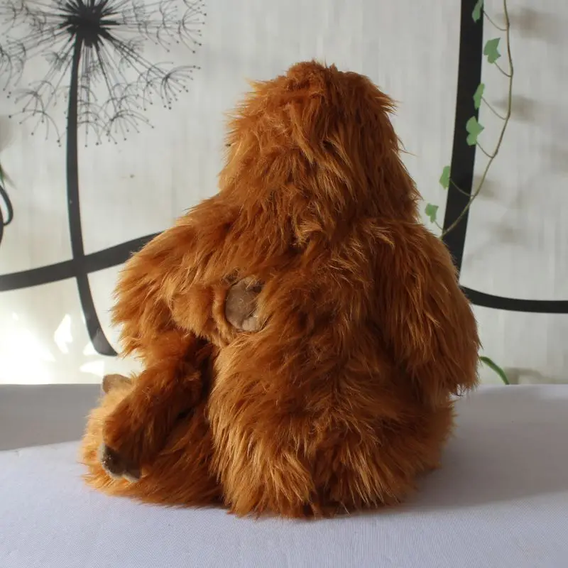 yeni peluş orangutanlar oyuncak yüksek kalite kahverengi orangutanlar bebek ile bir bebek hediye yaklaşık 28 cm 4