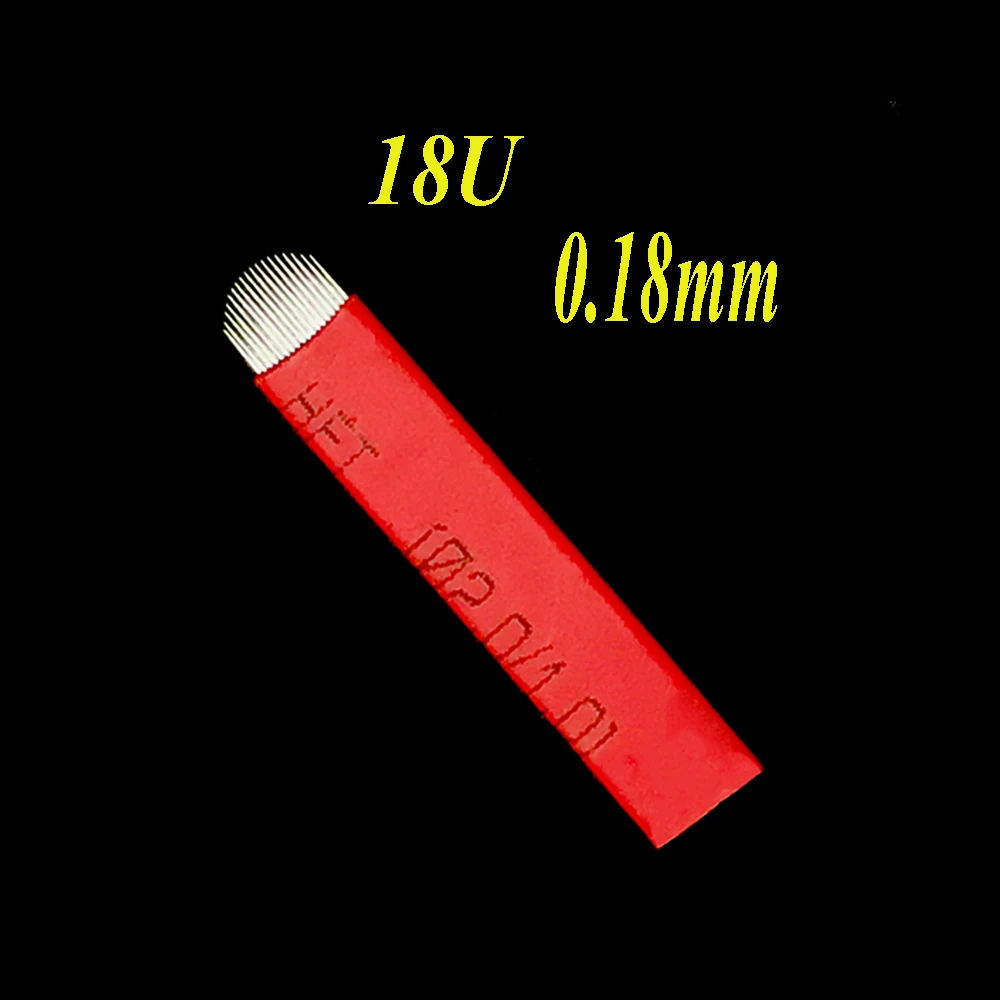 Yeni Varış 0.18 mm Lamina Tebori U 18/12/16/18 Microblading Pin Dövme İğneler Kalıcı Makyaj Kaş Nakış Manuel Kalem 3