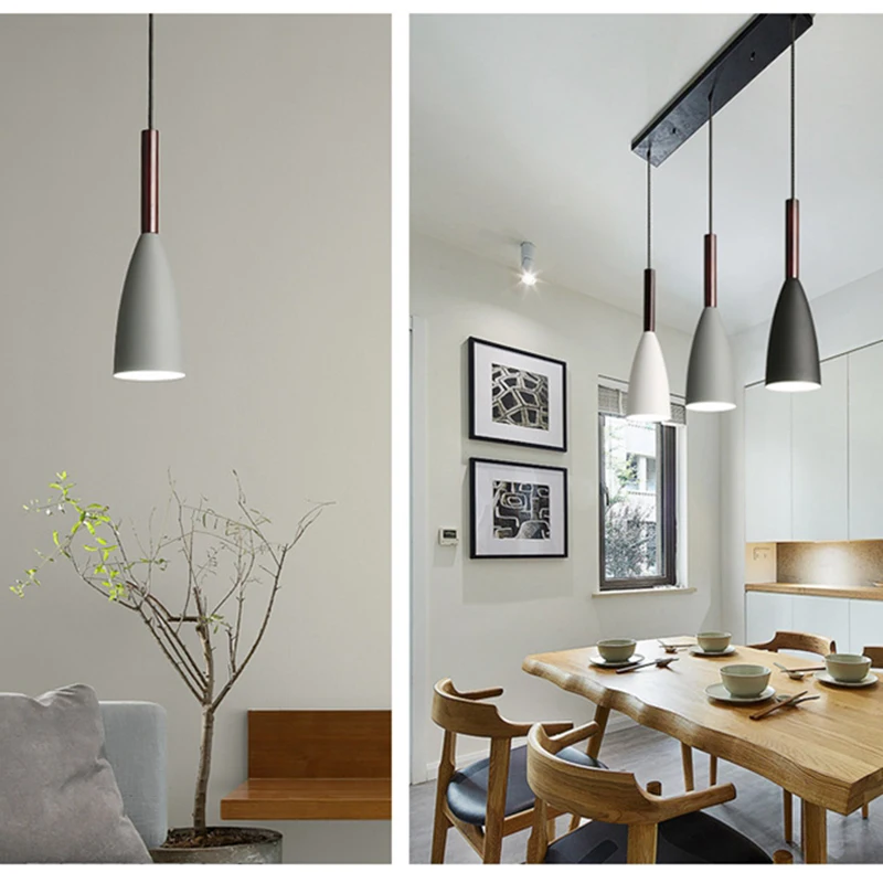 ZK40 iskandinav tasarım kolye ışık döşeme fikstür yemek odası veya mutfak için Ideal E27 aydınlatma armatürü 2