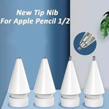 1/3 Adet Yeni Aksesuarlar Stylus Dokunmatik Kalem Değiştirme Ucu İpuçları Metal Ucu Apple Kalem İçin 1st 2nd Nesil 1 2th