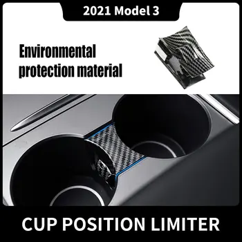 1 ADET BLQXTSL abs plastik İç Modifikasyon Araba Su Bardağı Yuvası Kayma Sınırı Klip 2021 Tesla Modeli 3 model Y Bardak durdurucu