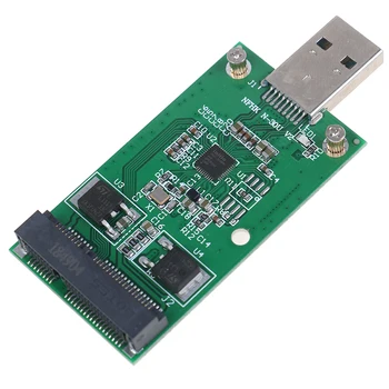1 Adet Mini USB 3.0 PCIE mSATA Harici SSD PCBA Dönüştürücü Adaptör Kartı