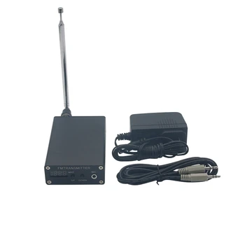 1 MW PLL Stereo FM MP3 Verici Mini Radyo İstasyonu 87-109 MHz W/ Güç Adaptörü Anten Kalkan Tel (AB Tak)