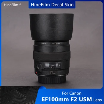 100 F2 Lens Sticker Vinil çıkartma kaplama Canon EF 100mm f/2 USM Lens Premium Çıkartmalar Anti Scratch Mahkemesi Sarar Kapak Kılıfları