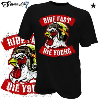 %100 % Pamuk Erkek Gömlek T-Shirt Motorrad Dövme Biker Totenkopf Rockabilly Kafatası Rocker Yakuza HotRod Baskı Tee Gömlek
