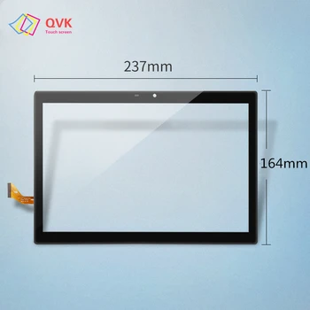 2.5 D siyah beyaz cam dokunmatik 10.1 İnç P / N MJK-1187-V1 Kapasitif dokunmatik ekran paneli onarım yedek parçalar