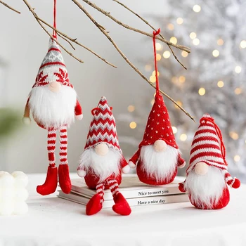 2 adet Noel Meçhul Gnome Bebek Merry Christmas Süslemeleri Ev İçin Noel Süs Noel Navidad Natal Yeni Yıl 2023
