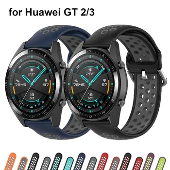 2 Paket akıllı saat Bantları için Huawei İzle GT 2 Pro / GT 46mm / GT2 GT3 42mm / İzle 2 / Onur Sihirli Silikon 20mm 22mm Sapanlar Bileklik