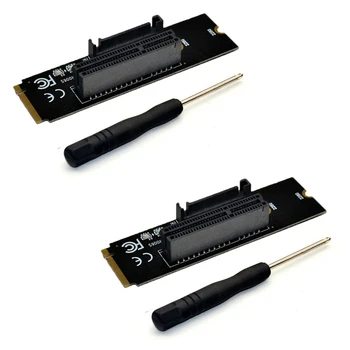 2 Paket M. 2 (NGFF) SSD Pcı-E Express 4X Adaptörü M. 2 Anahtar M Yükseltici Kart M. 2 NGFF Yükseltici Kart Bitcoin Madenci Madencilik İçin