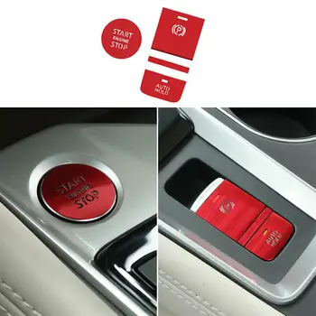 2019-2021 Nissan Altima Kırmızı Alüminyum Elektronik El Freni Düğmesi Paneli Trim Araba modifikasyonu Otomobil parçaları
