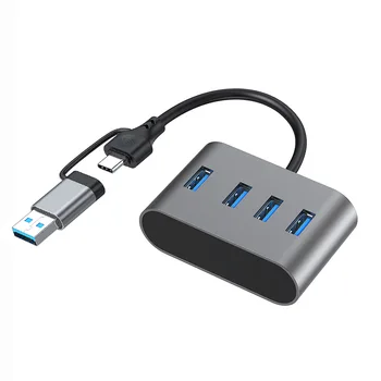 2022 Yeni USB HUB USB3.0 Tip C 4 Port USB C macbook için HUB Pro OTG USB C Splitter Huawei Xiaomi için Bilgisayar Aksesuarları