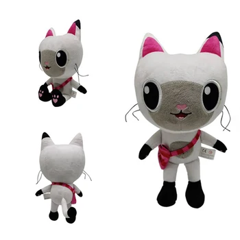 25 cm Kawaii Gabby Kediler Peluş Bebek Karikatür Anime peluş oyuncak Sevimli Kedi Peluş Hayvanlar Bebek Uyku Yatıştırıcı Oyuncak doğum günü hediyesi için erkek