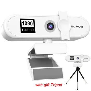 2k 4K Webcam Web Kamera Kamera Mikrofon İle Tripod Pc İçin 1080p Otomatik Odaklama Kamera Bilgisayar Usb Full Hd Web Kamera