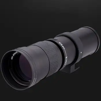 420-800mm Süper Telefoto Dağı Manuel DSLR Kameralar Dijital Kameralar Çok Kaplamalı Lens F8. 3-16 Taşınabilir Hafif
