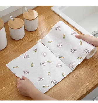 50 adet Mutfak Özel kağıt havlu tutacağı Depolama Rafı Tembel Bez Kuru Islak Çift Kullanımlı Kolay Temizlenebilir Yağsız El Havlusu mutfak havlusu 5