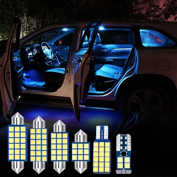 7 adet Araba LED Ampuller Toyota Corolla İçin E170 E160 2014 2015 2016 2017 2018 12V İç Dome Okuma Lambaları bagaj lambası Aksesuarları