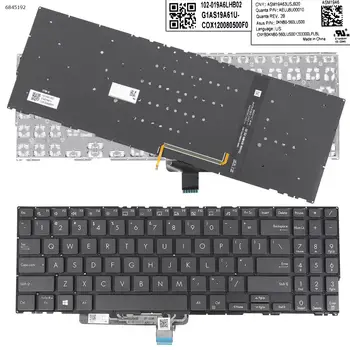 ABD dizüstü Klavye için Asus ZenBook Flip 15 OLED UX564 UX564E UX564EH UX564EI UX564PH GRİ Arkadan Aydınlatmalı