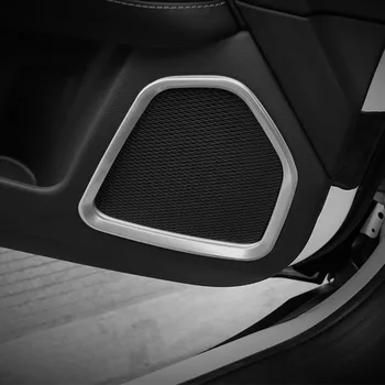 ABS Araba Iç Kapı Ses ses hoparlörü Dekorasyon Kapak Trim Çıkartmalar Jeep Pusula 2017 Up ıçin Araba Aksesuarları Styling 1