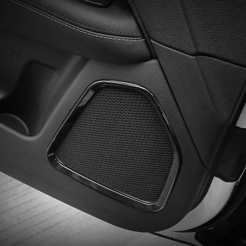 ABS Araba Iç Kapı Ses ses hoparlörü Dekorasyon Kapak Trim Çıkartmalar Jeep Pusula 2017 Up ıçin Araba Aksesuarları Styling 4