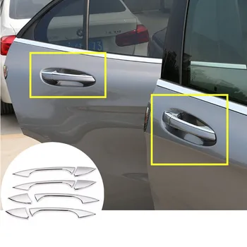 ABS Dış Araba Kapı Kolu Kapak Trim İçin Benz GLK Class X204 2008-2015 8 adet Araba aksesuarları iç Araba dekorasyon