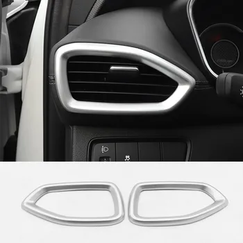 ABS Mat / Karbon Sol Sağ Klima Çıkışı AC Vent Kapak Trim Araba Styling Aksesuarları Hyundai Santa FE 2018 İçin 2019