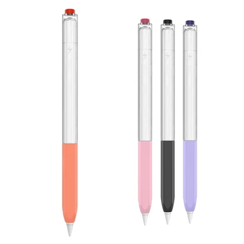 Apple Kalem için 2 Dokunmatik Yüzey Stylus Kalem Koruyucu Kapak silikon kılıf Kol Taşınabilir Kılıfı Si Kılıf Kapak