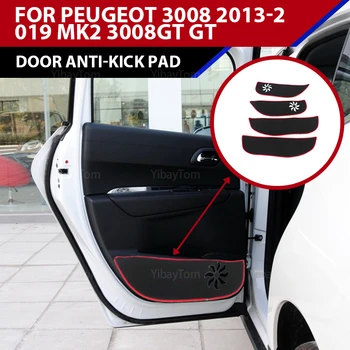 Araba Kapı Anti Kick Pad sticker koruyucu mat Peugeot 3008 2013-2019 için Mk2 3008GT GT 0