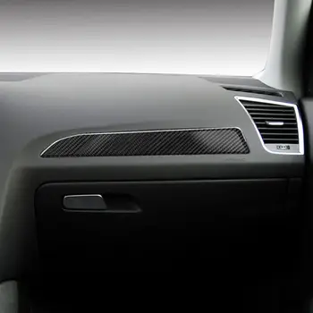 Araba Karbon Fiber Merkezi Konsol Şerit Dekoratif Trim İçin Audi A4 A5 B8