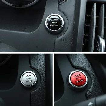 Araba Marş Trim Land Rover Freelander 2 İçin LR2 2007-2015 Araba Motor ÇALIŞTIRMA düğme kapağı DURDURMA Anahtarı Çıkartmalar Araba Dekorasyon