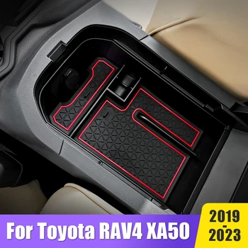 Araba Merkezi Kol Dayama Saklama kutu konteyner Organizatör Tutucu Tepsi Toyota RAV4 XA50 Hibrid 2019 2020 2021 2022 2023 Aksesuarları