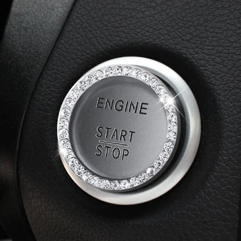 Araba Otomobil Tek Tıklama Start Stop Motor Ateşleme Basma Düğmesi Dekorasyon Infiniti FX serisi Q serisi QX serisi Coupe EX37 5