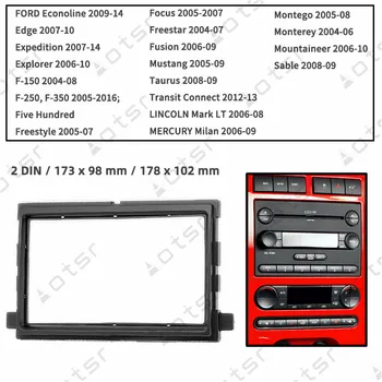 Araba Radyo Fasya Stereo Paneli Plaka FORD Econoline 2009-14 İçin Kenar 2007-10 LİNCOLN Mark LT 2006-08 MERCURY Çerçeve Dash Kiti