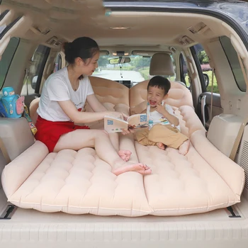 Araba Seyahat şişme yatak SUV 200 * 125 CM Arka Koltuk Gövde Evrensel Yatak hava yatağı Oto Malzemeleri hava pompası Ücretsiz Kargo