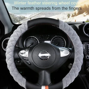 Araba Sıcak direksiyon Kapakları Kış Evrensel Kısa Peluş Genel Amaçlı Sıcak kaymaz İç Aksesuarları