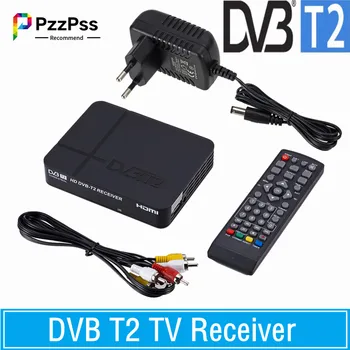 Avrupa/Rusya/Columbia İçin HDMI TV Box Set PzzPss TV kutusu DVB T2 Dijital TV Alıcısı MPEG-2/-4, H. 264 Desteği 