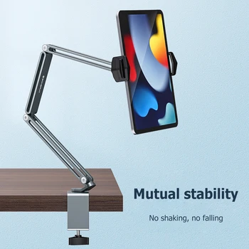 Ayarlanabilir Yatak Tablet Standı 4-13 inç Cep Telefonları Tabletler Tembel Kol Yatak Masası tablet takoz desteği iPad Samsung için