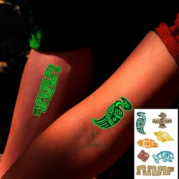 Aydınlık Dövme Çıkartmalar Hayvan Kartal Kuş Balık Efsanevi Ejderha Su Geçirmez Geçici Dövme Vücut Sanatı Parti Erkekler Kadınlar Çocuklar için