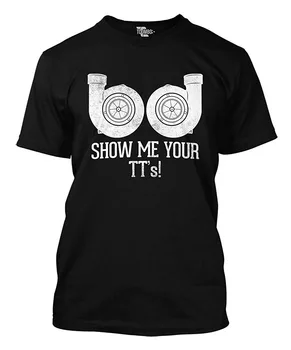 Bana Tt'nin Turboşarjını Göster ! Sıcak 2019 Yaz Erkek T Shirt Moda Baskı T-Shirt Yaz Tarzı Serin Tees