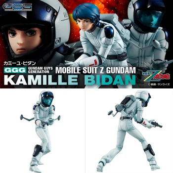 Bandai GUNDAM Anime Figürü Mobil Takım Elbise Z Gundam Kamille Bida 19cm Anime Aksiyon şekilli kalıp Oyuncak Koleksiyon Model Süsler Hediye