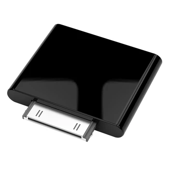 Bluetooth Verici Adaptörü iPod Classic Touch için 30Pin Kablosuz Kart Aux Alıcısı Kulaklık HiFi Ses Dongle (Siyah)