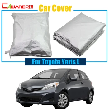 Cawanerl Açık araba kılıfı Güneş Gölge Yağmur Kar Dayanıklı Koruyucu Kapak Anti UV Toyota Yaris L Için Ücretsiz Kargo !