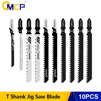 CMCP T-Shank Jigsaw Bıçak 10 adet Jig Testere Bıçağı Metal Kesme Aleti HCS Çelik Testere Bıçağı