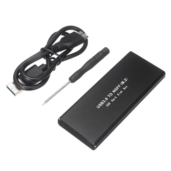 Dayanıklı USB 3.0 M. 2 / NGFF SATA harici SSD muhafaza Okuyucu dönüştürücü Adaptör PC Laptop İçin