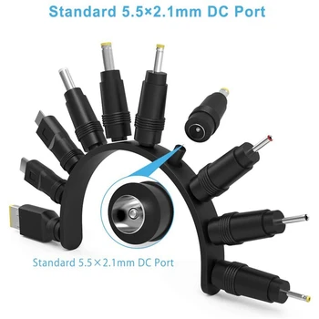 DC Güç Kablosu USB 5.5X2.1 Çok Fonksiyonlu Dc Değiştirilebilir Fiş 4