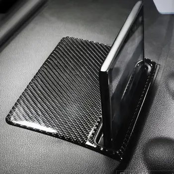 Dekorasyon çıkartmaları Karbon Fiber Araba Navigasyon Ekran için Audi A3 S3 2014-2019 4