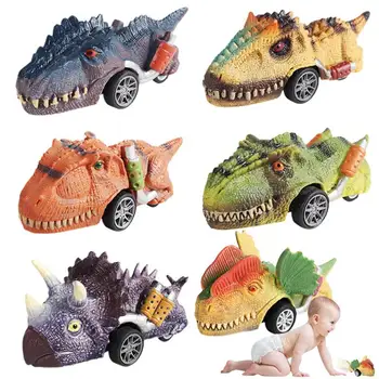 Dinozor Geri Çekin Araba Simüle Dinozor oyuncak arabalar Çocuklar İçin Yürümeye Başlayan oyuncak arabalar Çocuklar İçin Boys İçin Doğum Günü Hediyeleri Dinozor Geri Çekme